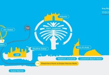 Dubai Marina Boat Tours map