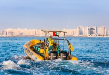 yellow boat ride